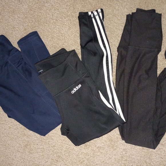 Lot of 3 athletic leggings: adidas, danskin, unbranded - Picture 1 of 1